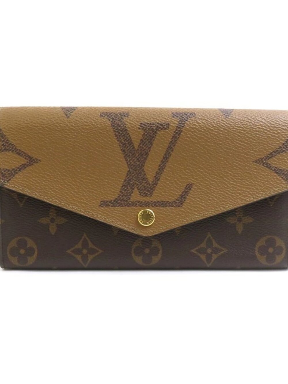 LOUIS VUITTON Monogram Reverse Sarah Long Wallet